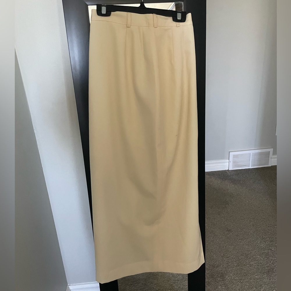 2/$30 Cream Pencil Maxi Skirt